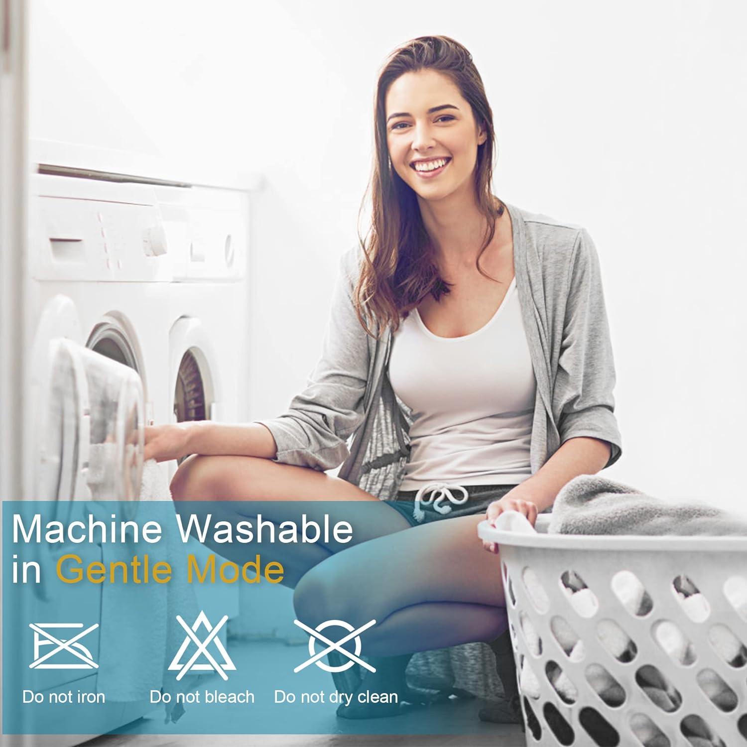 Protector de Colchón Queen HYLEORY Acolchado Microfibra Gris