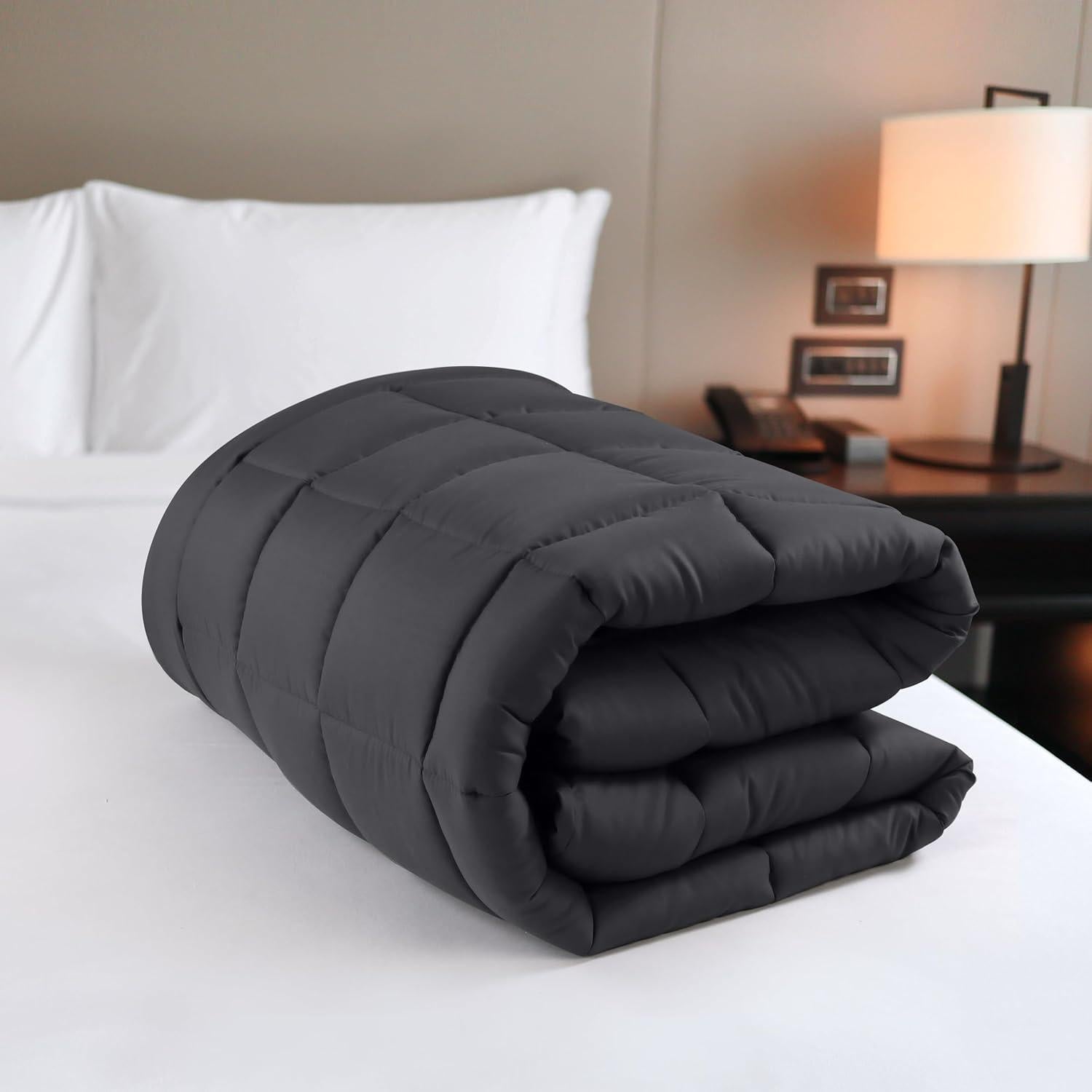 Protector de Colchón Utopia Bedding Completo Acolchado Gris