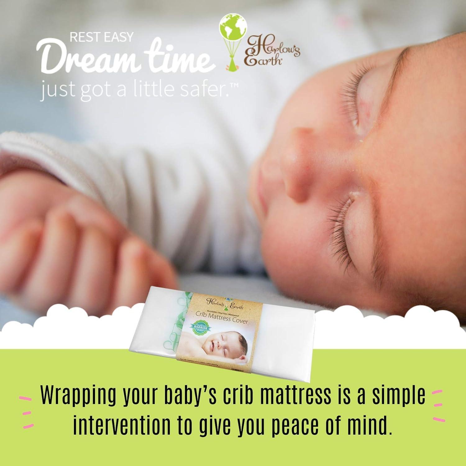 Cubierta de colchón impermeable Harlow's Earth para cuna 61x97cm