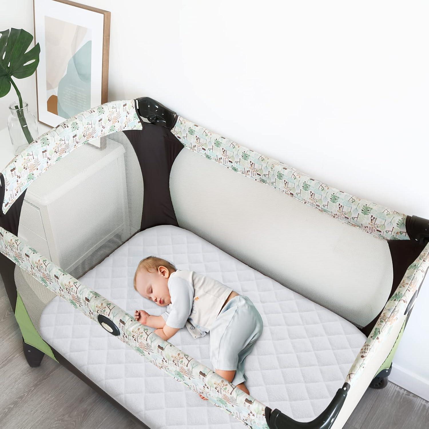 Funda de colchón impermeable Biloban para Pack and Play - 2 unidades