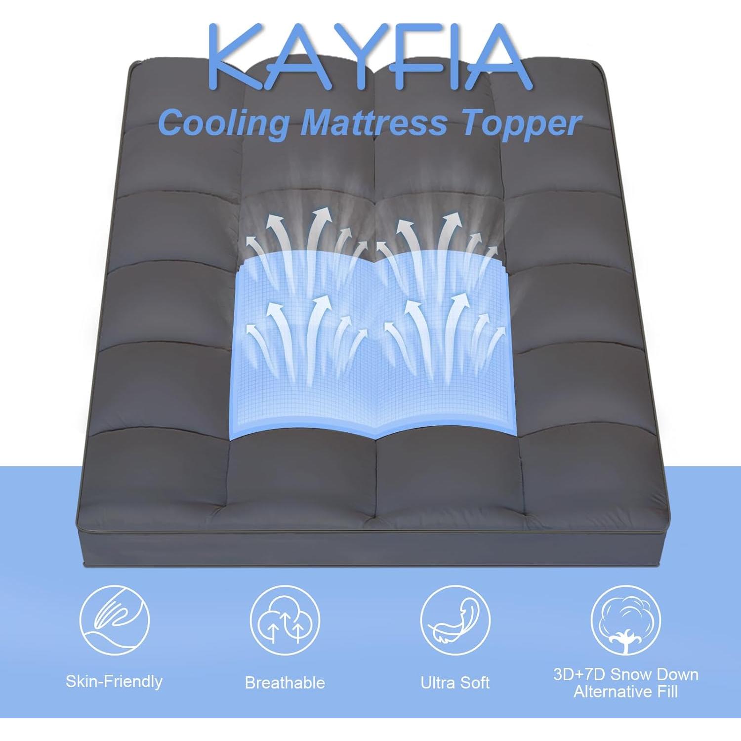 Funda de Colchón Reina Kayfia MP-900 Extra Gruesa Gris