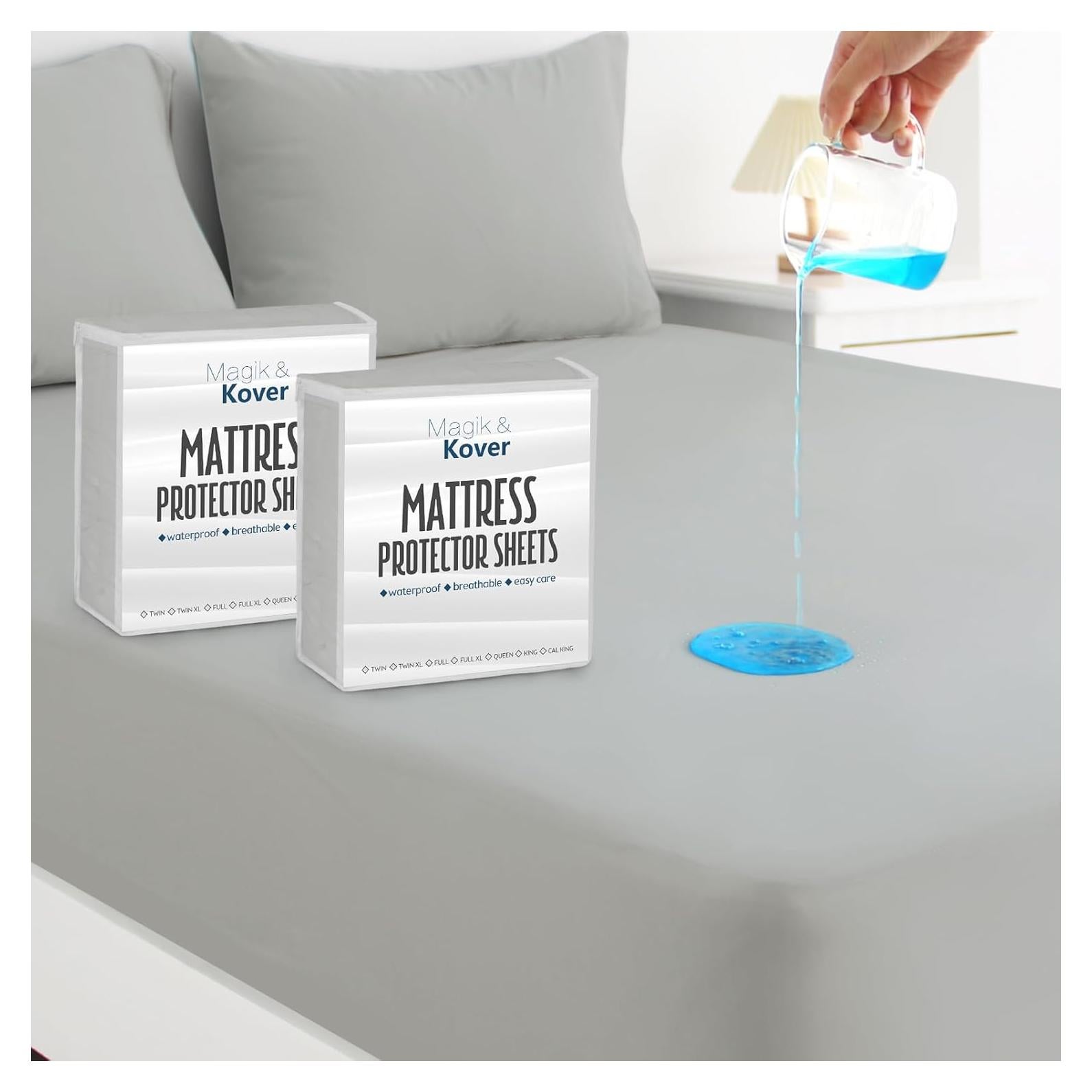 Protector de Colchón Twin Magik & Kover 2 Pack Impermeable