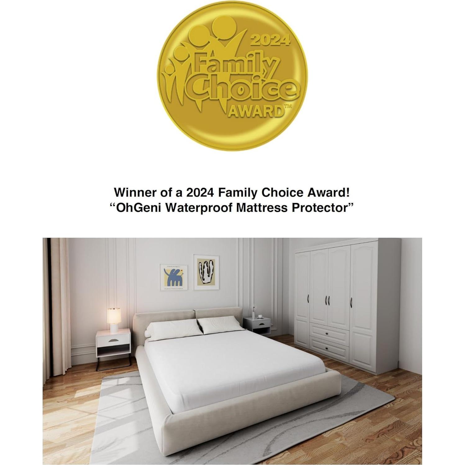 Protector de Colchón OhGeni Impermeable Individual 190x99 cm