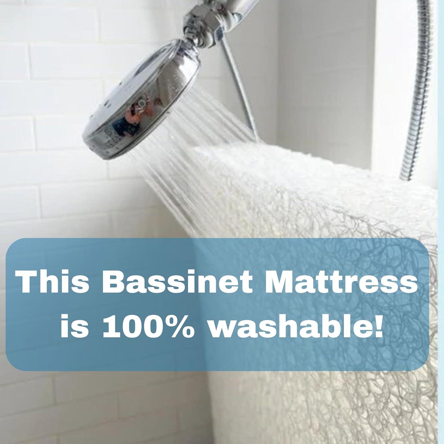 Almohadilla para cuna ovalada First Essentials 30.5x73.7 cm