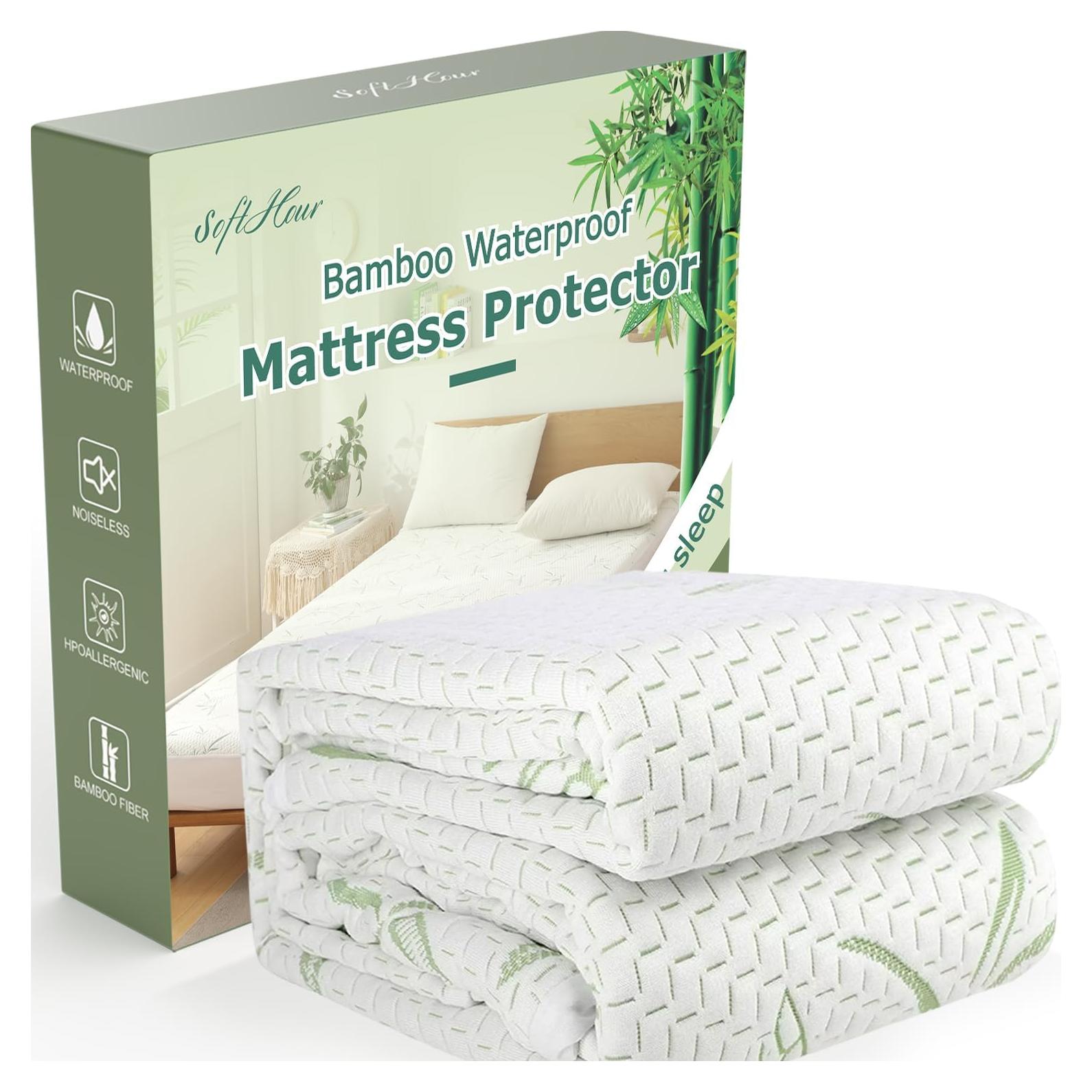 Protector de Colchón Queen Softhour Impermeable y Transpirable