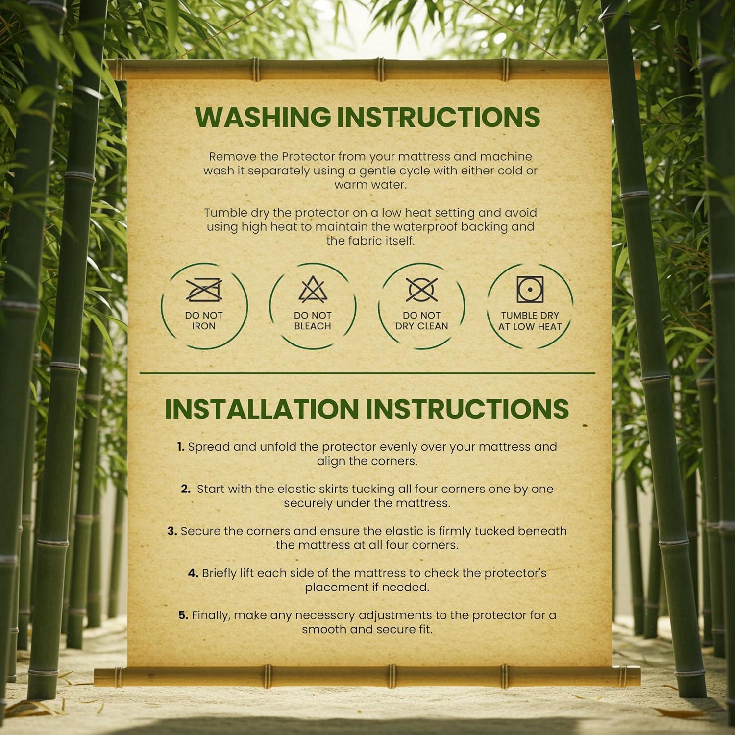 Protector de Colchón Impermeable Utopia Bedding Completo 200 GSM