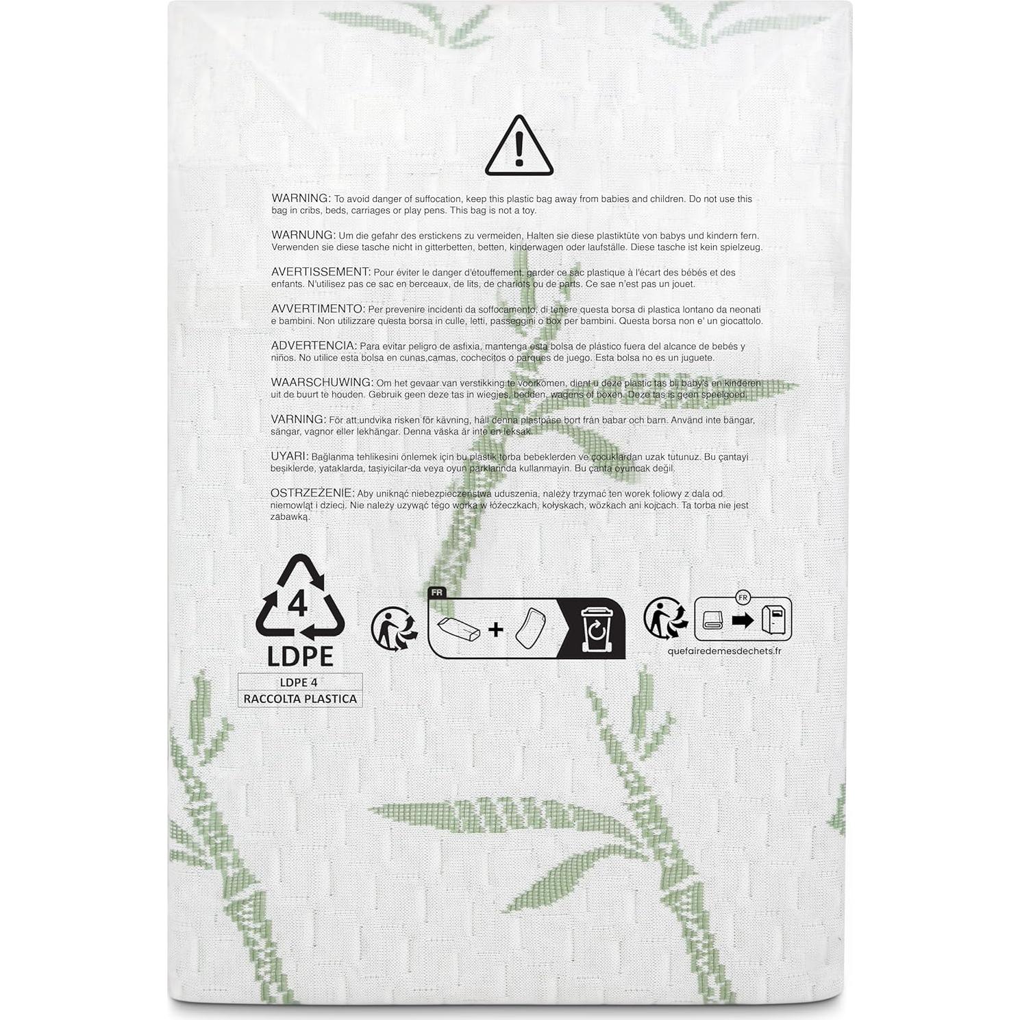 Protector de Colchón Impermeable Utopia Bedding Completo 200 GSM