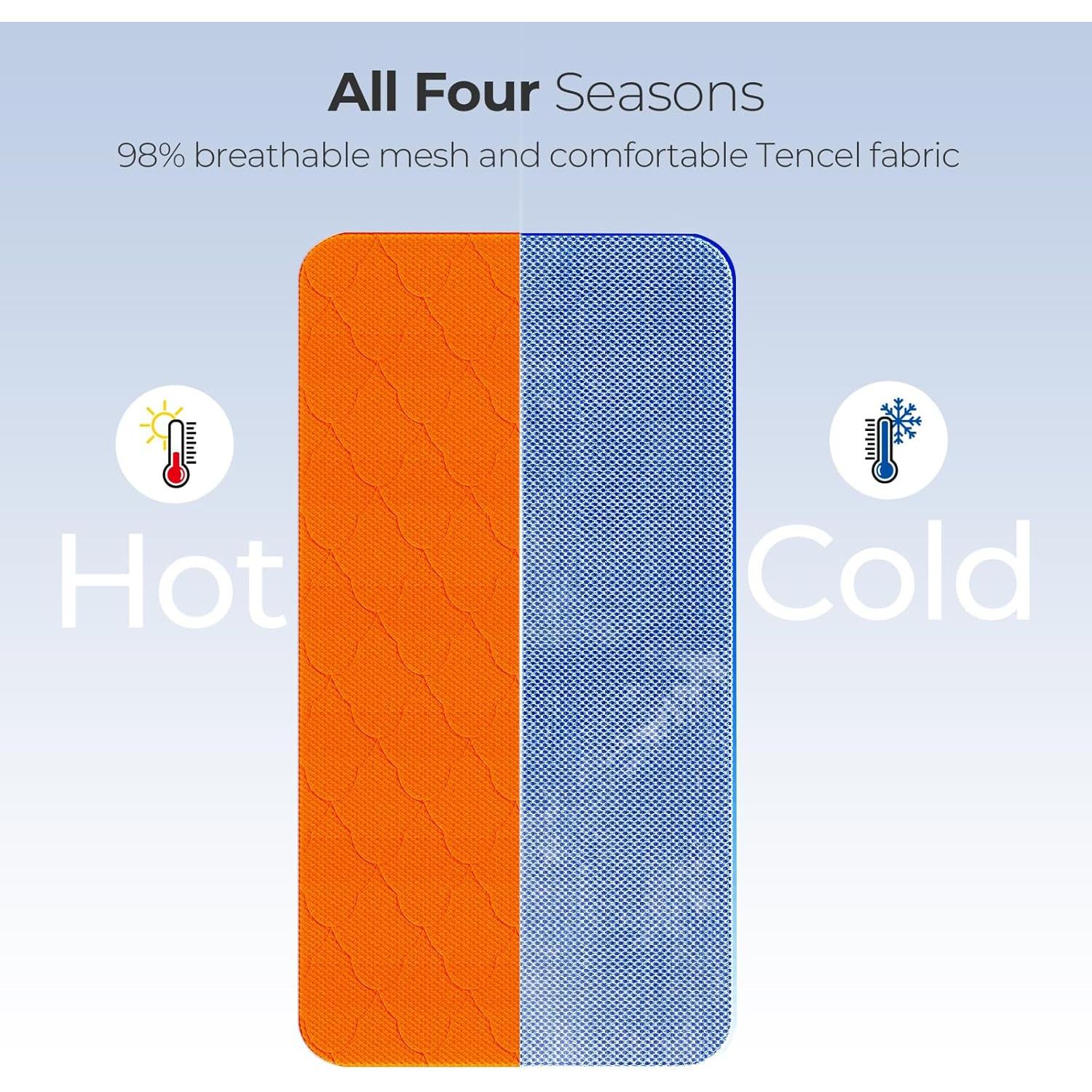 Colchón para cuna de bebé ANGELBLISS 3 en 1 33x19 cm