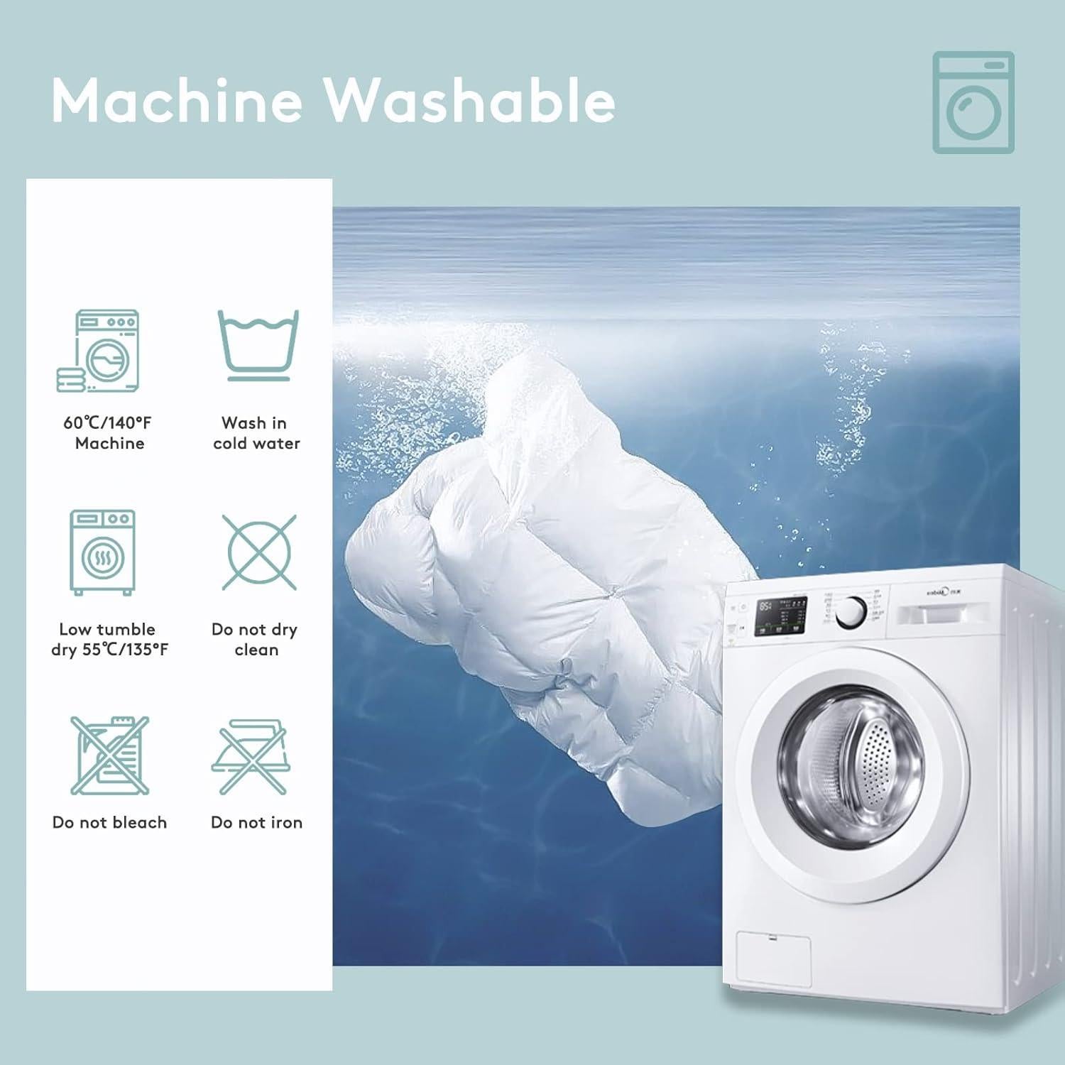 Cubierta de Colchón Queen SameBed Refrigerante 400TC 20-53 cm