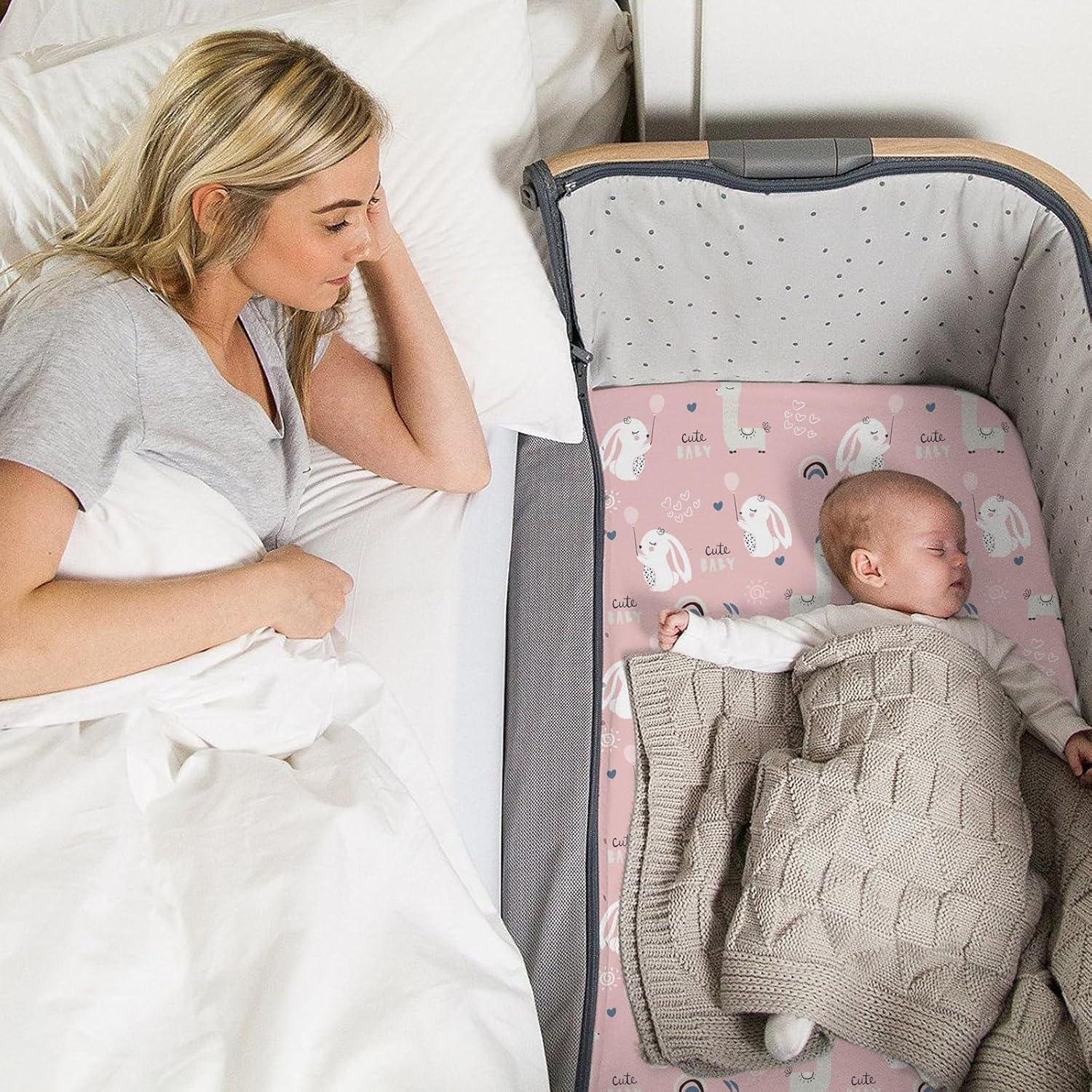 Juego de Sábanas Ajustadas para Cuna BROLEX 2 Pack Elefante Conejo