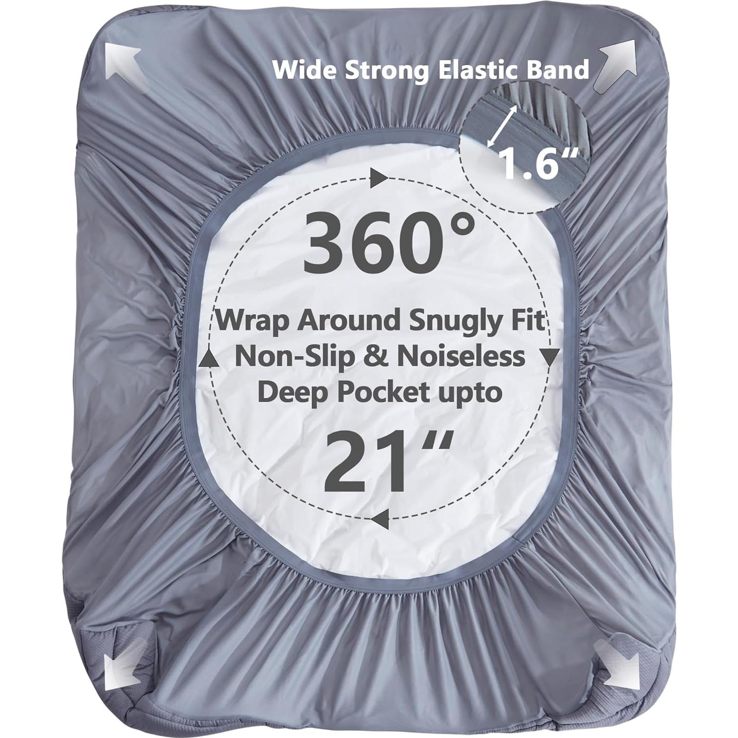 Protector de Colchón King Size Elven Home Impermeable 198x203 cm