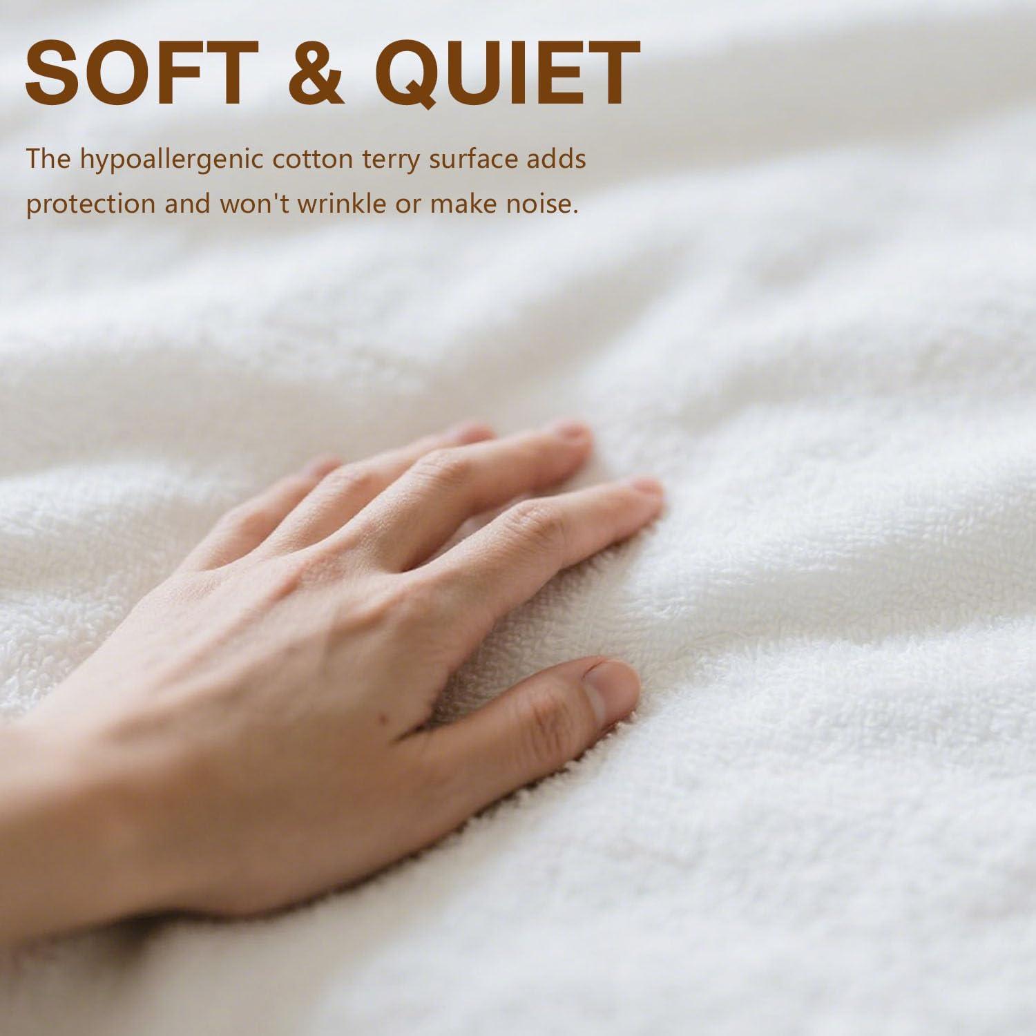 Protector de Colchón Queen Miloll Impermeable y Lavable 12-15"