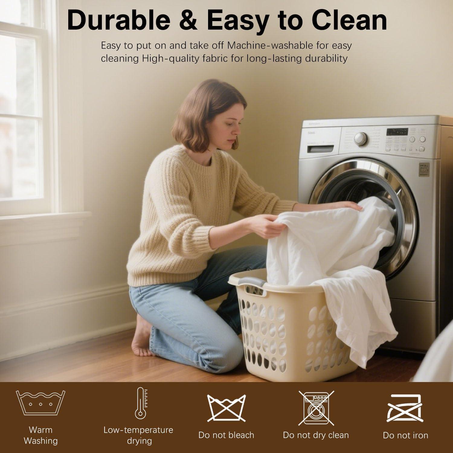 Protector de Colchón Queen Miloll Impermeable y Lavable 12-15"