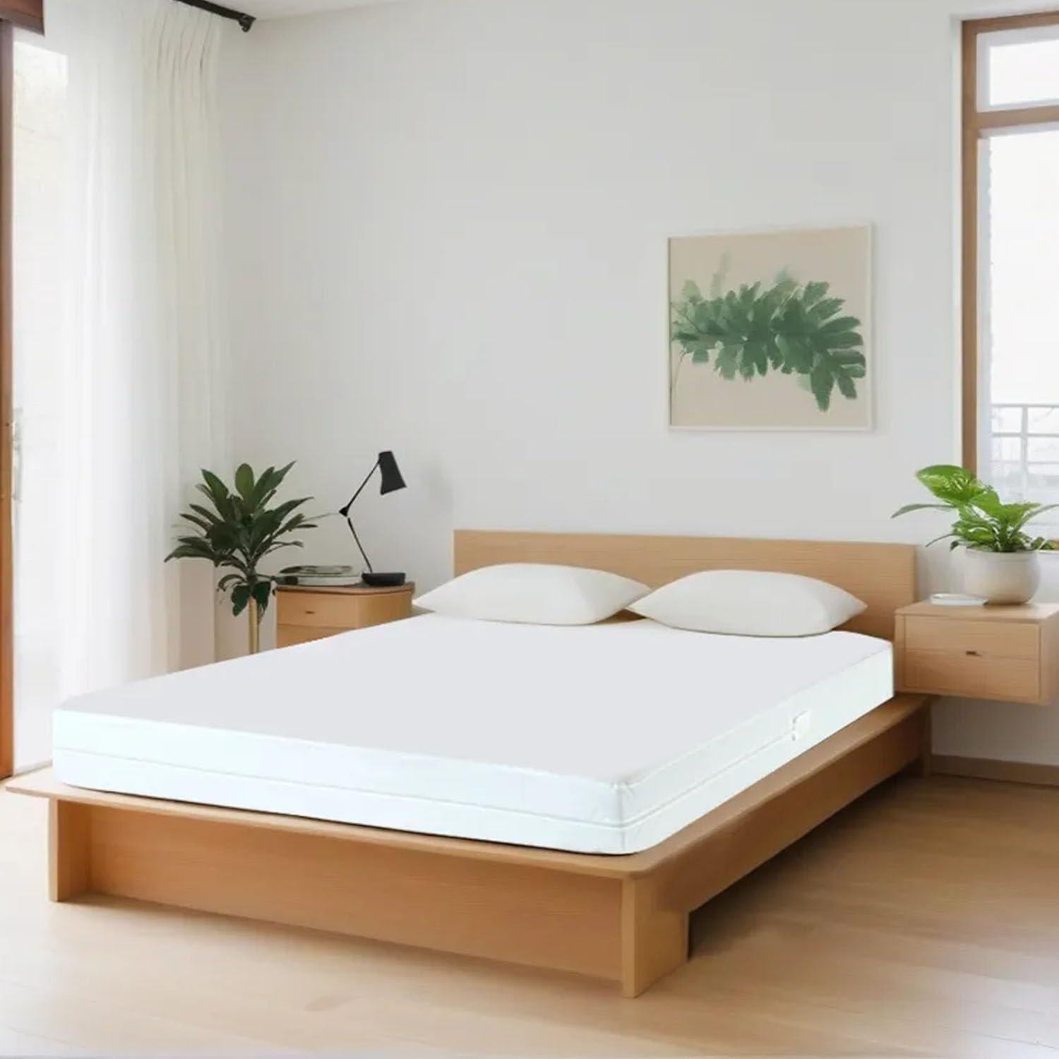 Protector de Colchón Queen Miloll Impermeable y Lavable 12-15"