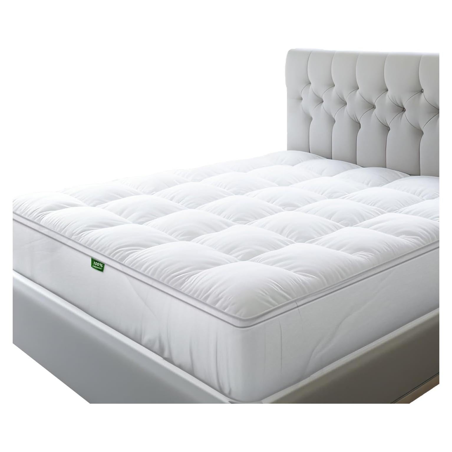 Cubierta de Colchón Sleep Mantra Queen 100% Algodón Suave