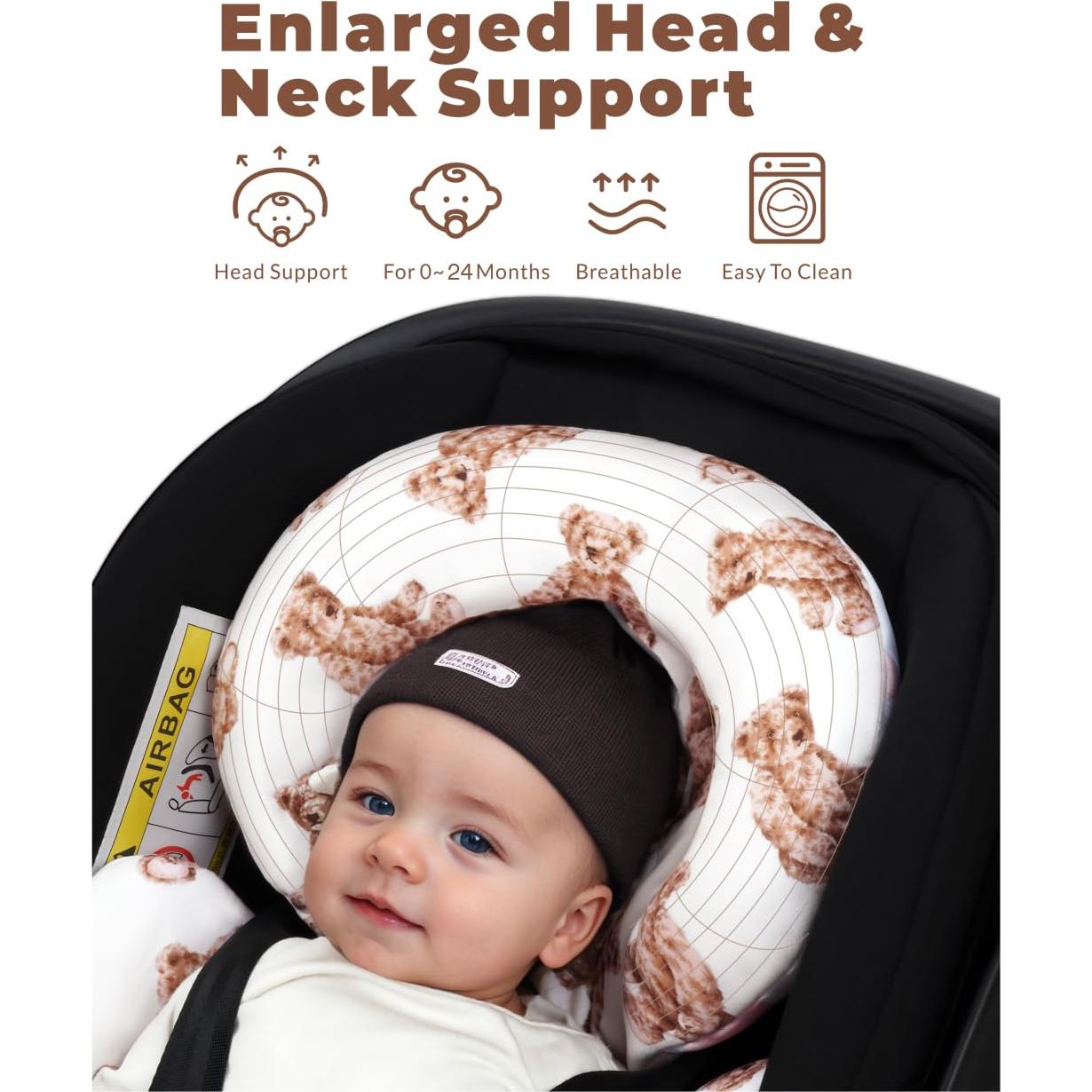 Inserto Reversible para Asiento de Auto Bebé TinlyFinly 65.5x39.6cm