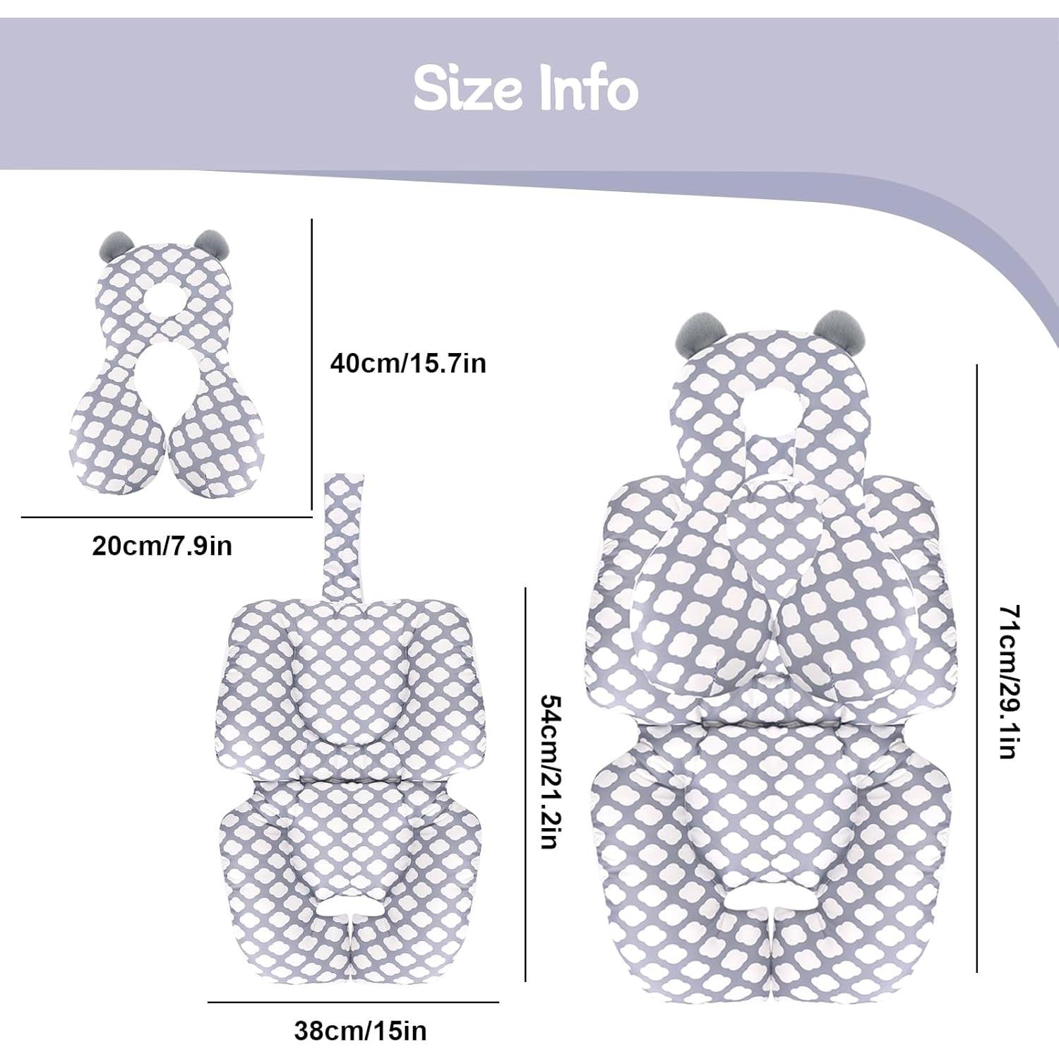 Cojín para Silla de Paseo KAKIBLIN Inserto Asiento Auto Bebé