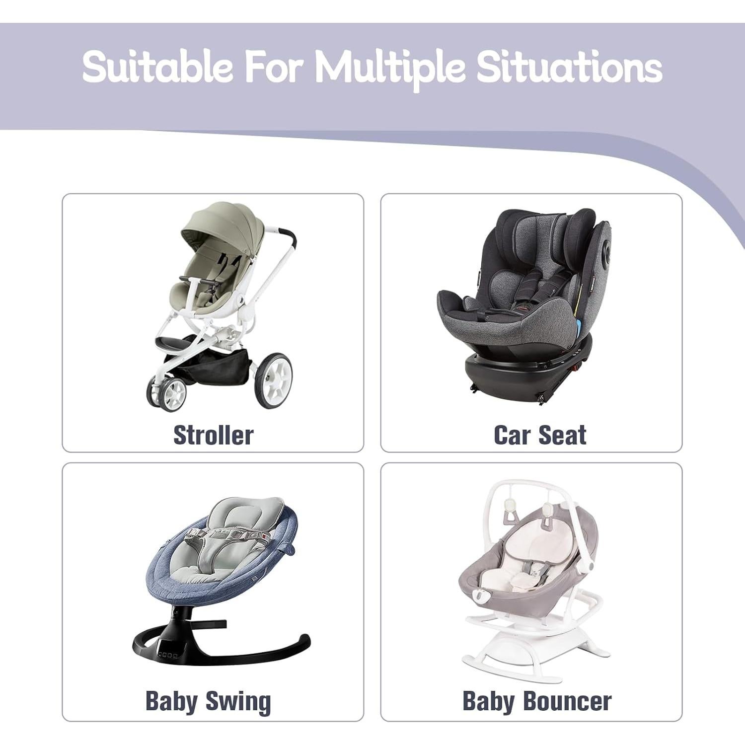 Cojín para Silla de Paseo KAKIBLIN Inserto Asiento Auto Bebé