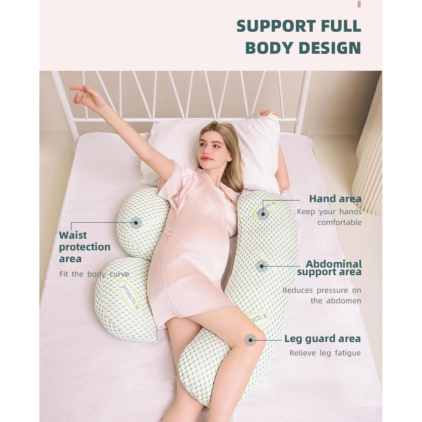 Almohada de Embarazo Oternal Cuña Ajustable 101.6x63.5cm