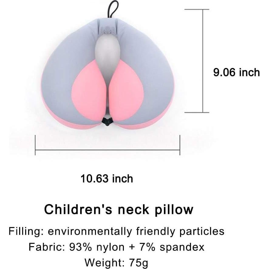 Almohada Infantil de Viaje MOOB Soporte Cuello Rosa 27x23 cm