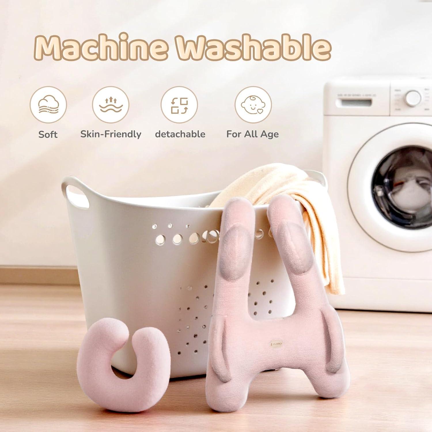 Almohada de Viaje FLORICH Rosa Ergonómica para Niños y Adultos