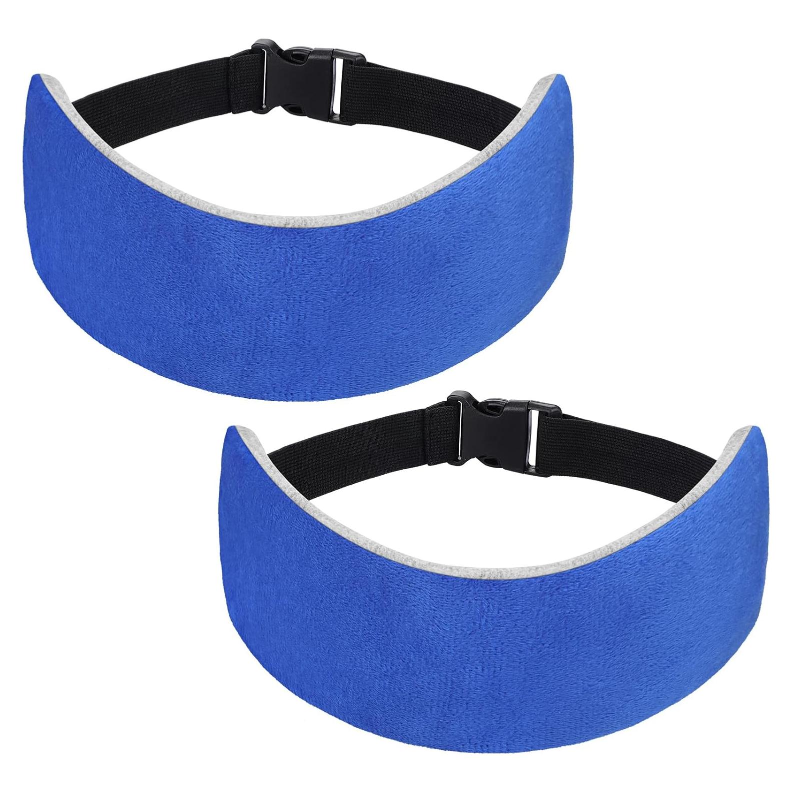 Almohadas de Cuello para Viaje JenPen - 2 Piezas Ajustables Azul