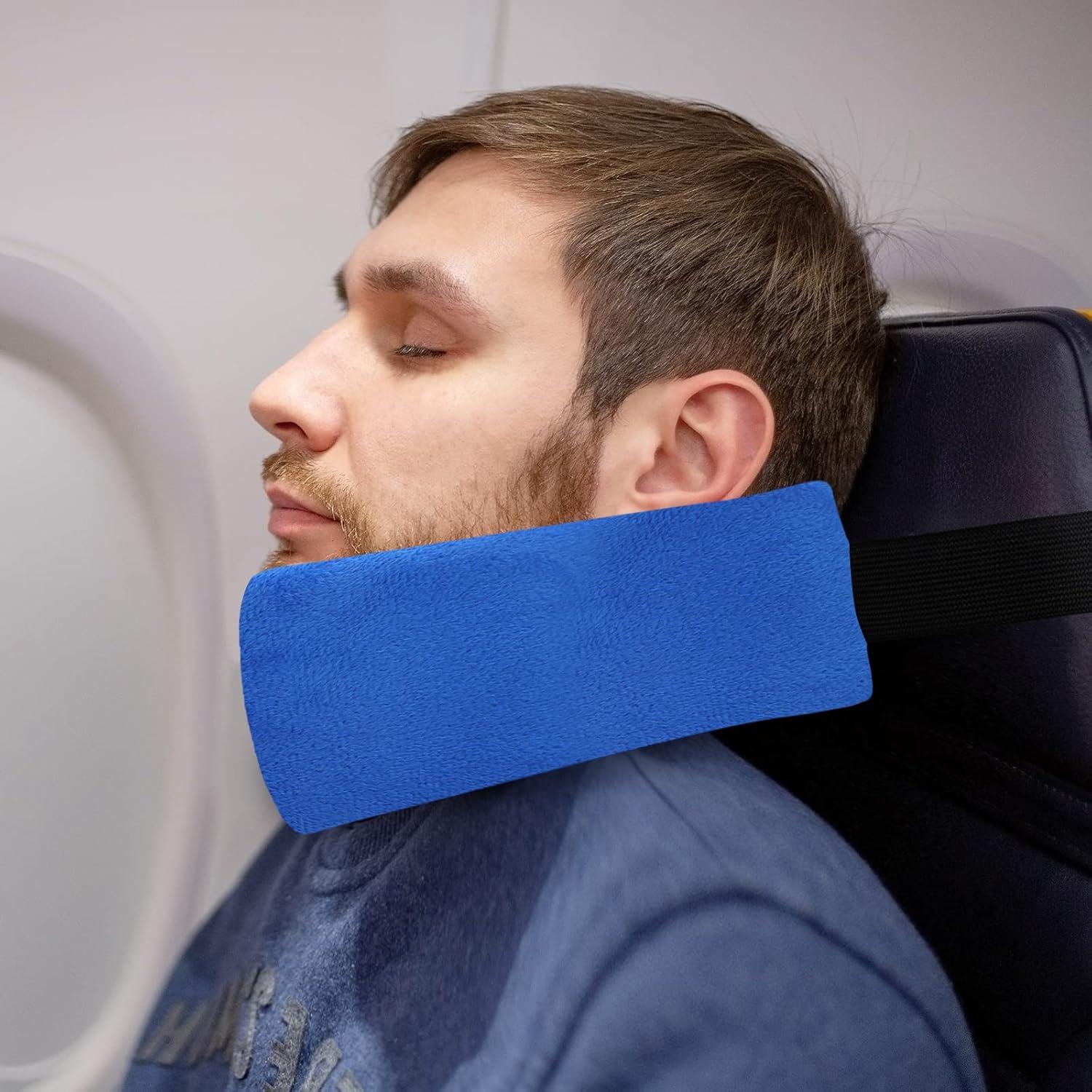 Almohadas de Cuello para Viaje JenPen - 2 Piezas Ajustables Azul