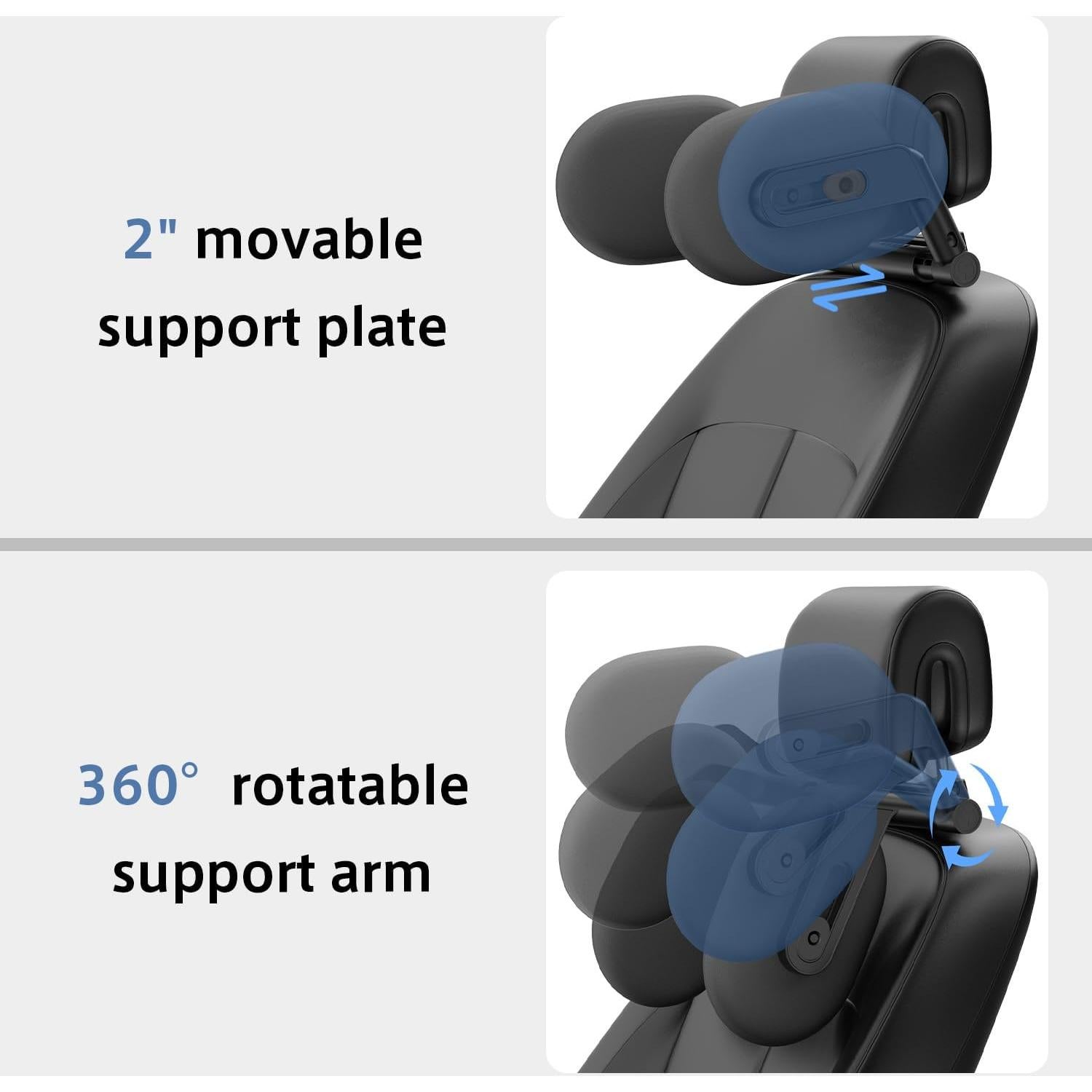 Almohada de Reposacabezas Ajustable Zorunowa A1301 para Coche