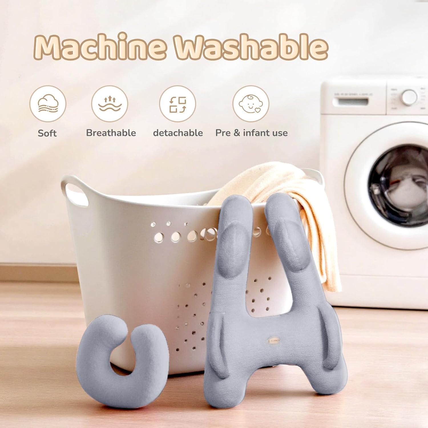 Almohada de Viaje Ergonómica FLORICH Gris para Adultos y Niños