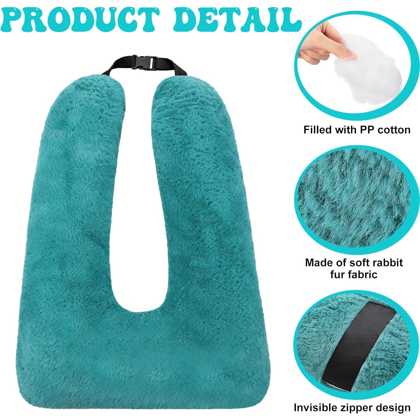 Almohadas de Viaje Hoteam 2 Pcs Turquesa Soporte Cuello