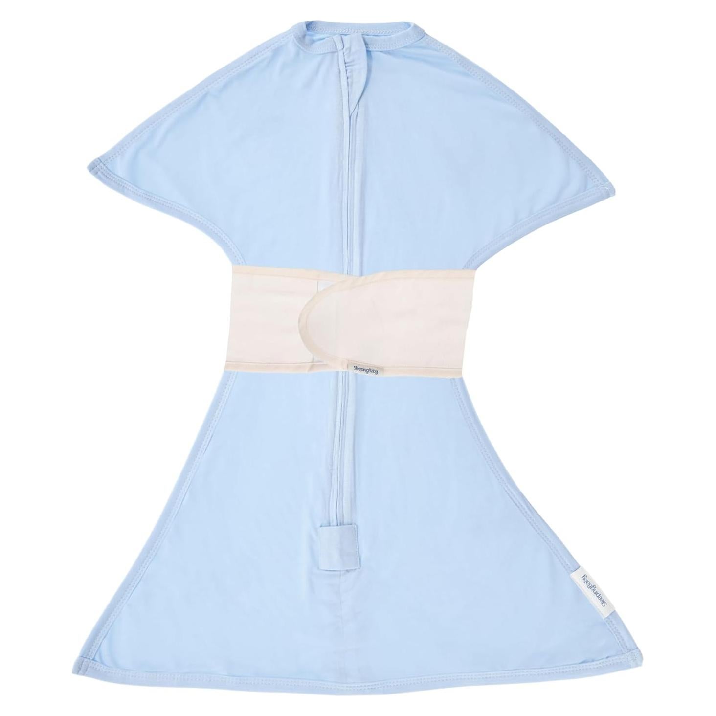 Manta de Sueño Zipadee-Zip SleepingBaby - Viscosa de Bambú - Azul Cielo - Pequeño (4-8 Meses)