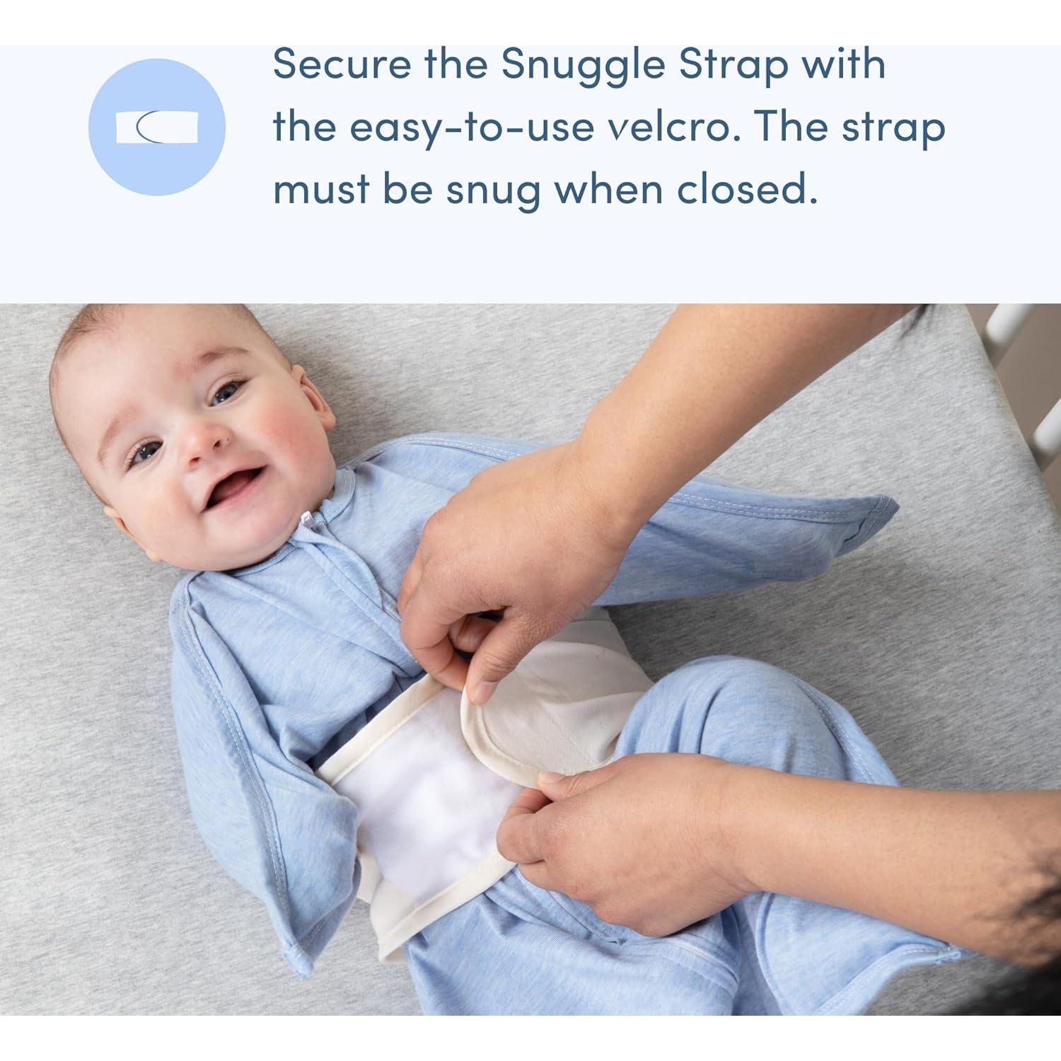 Manta de Sueño Zipadee-Zip SleepingBaby - Viscosa de Bambú - Azul Cielo - Pequeño (4-8 Meses)