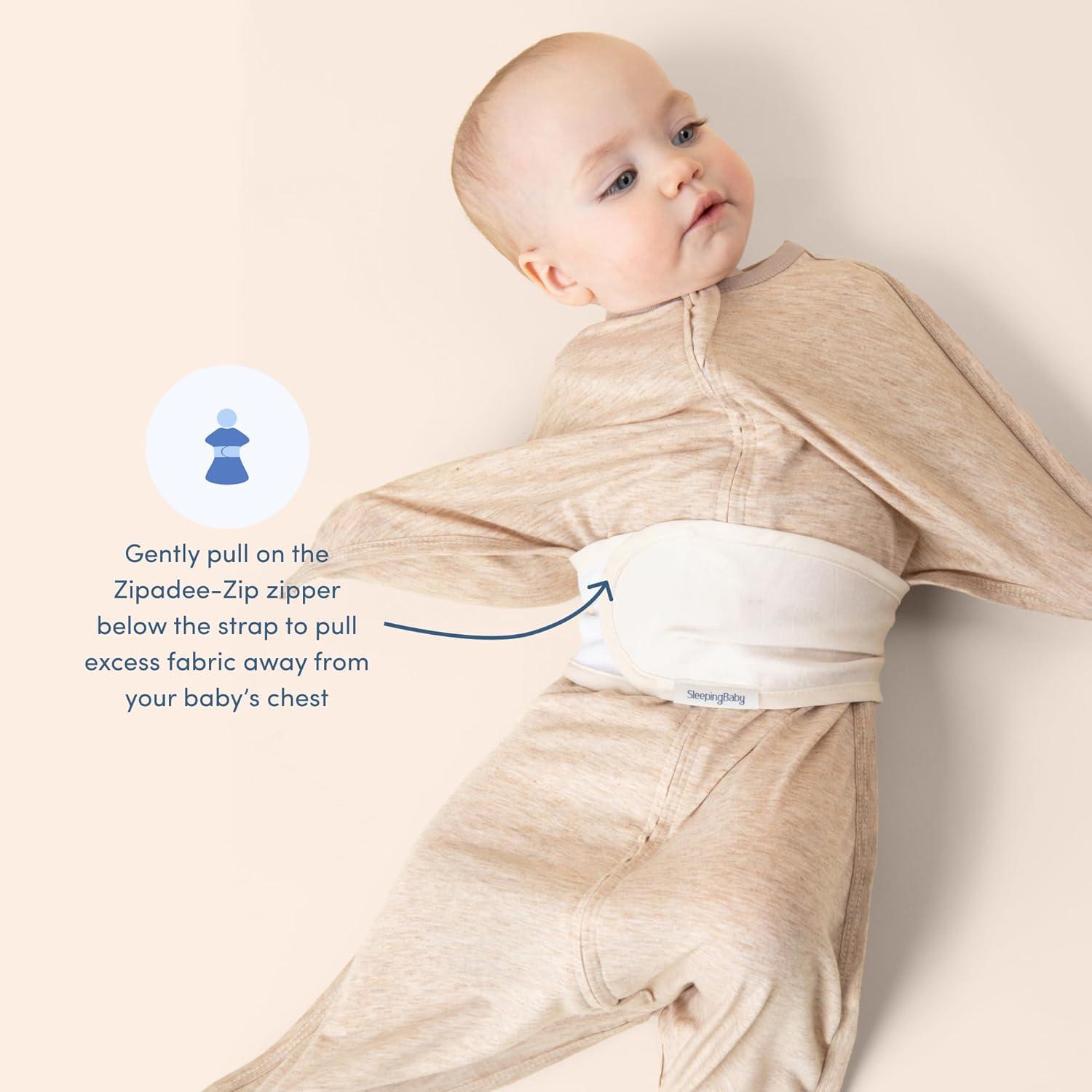 Manta de Sueño Zipadee-Zip SleepingBaby - Viscosa de Bambú - Azul Cielo - Pequeño (4-8 Meses)