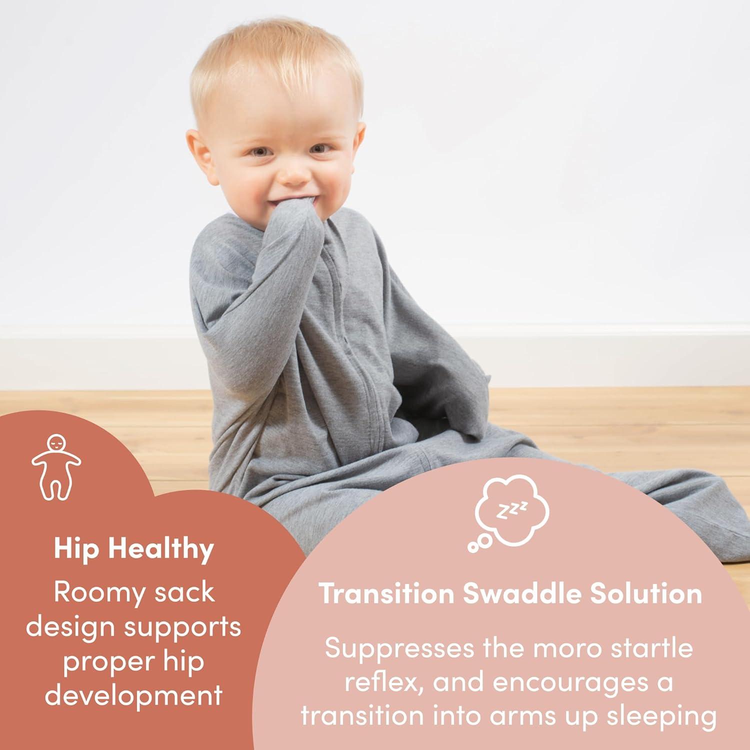 SleepingBaby Zipadee-Zip Swaddle Transición Gris Claro 4-8 Meses