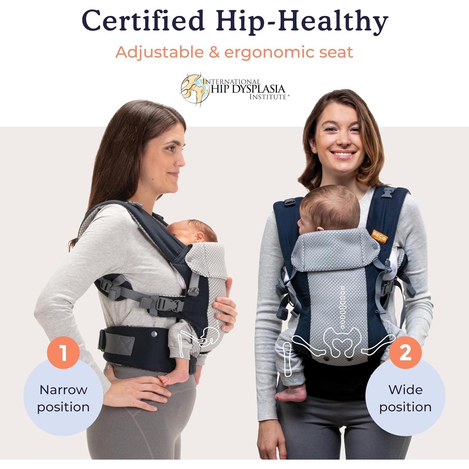 Portabebés Beco Gemini Cool Navy - Ergonómico 3.2-15.9 kg