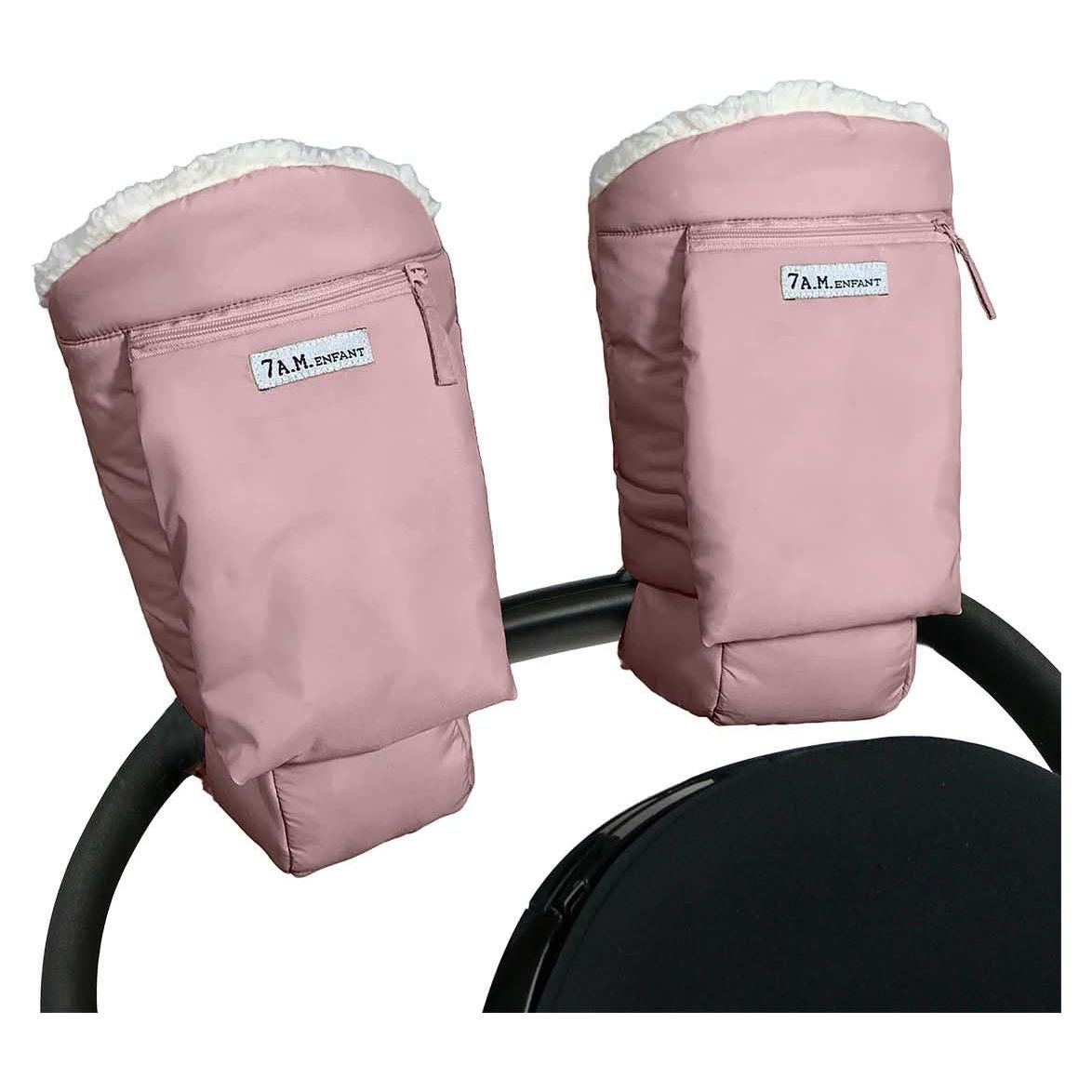 Guantes Calentadores 7AM Enfant Rosa Ceniza - Muffs para Carro