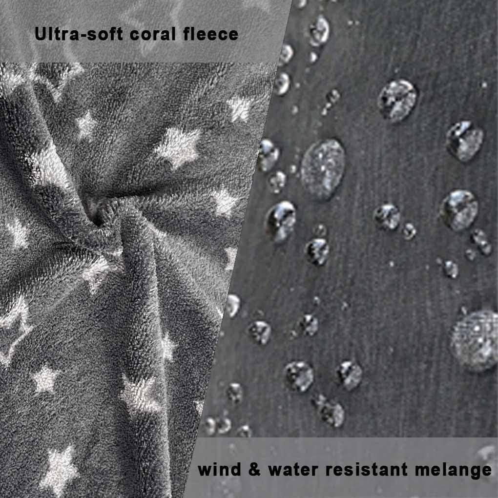 Saco de Silla de Paseo CozyMe Gris Melange Forro Polar