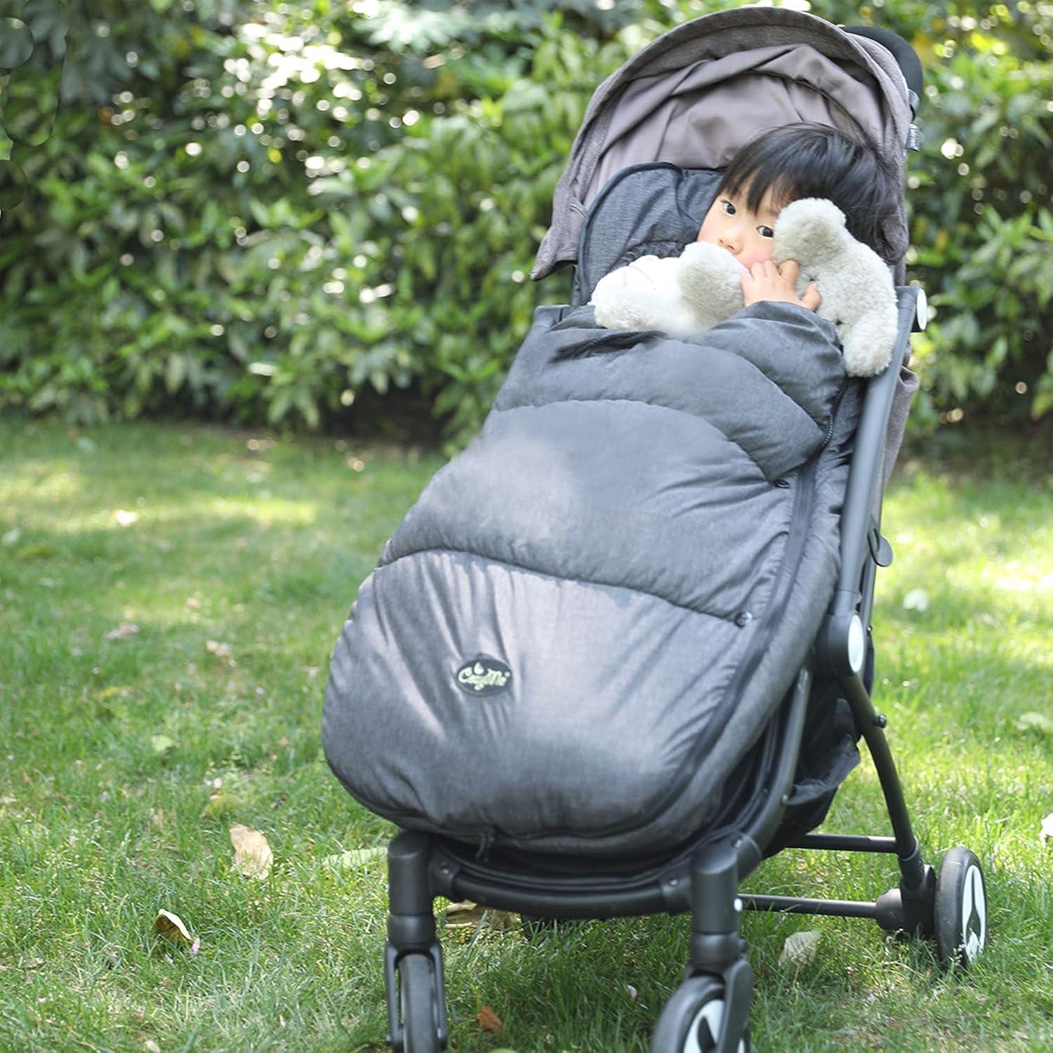 Saco de Silla de Paseo CozyMe Gris Melange Forro Polar