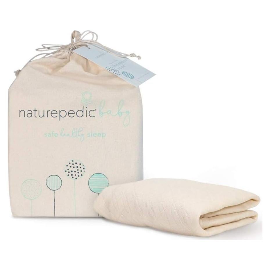 Cubierta de colchón orgánico Naturepedic para cuna 132x71 cm