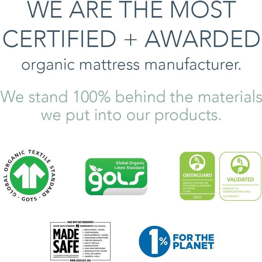 Cubierta de colchón orgánico Naturepedic para cuna 132x71 cm