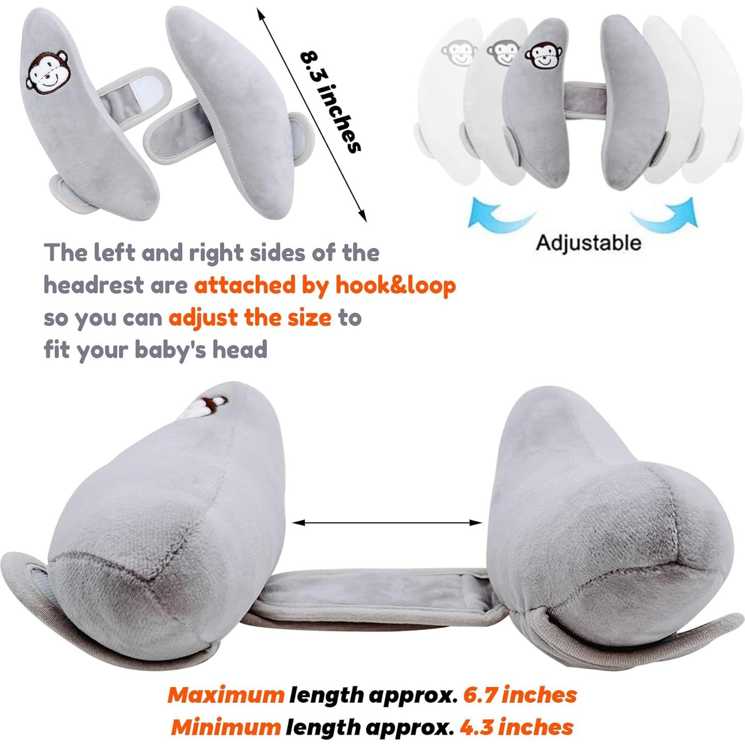 Cojín de Viaje Ajustable Zdbdbd para Bebés - Soporte Cabeza y Cuello