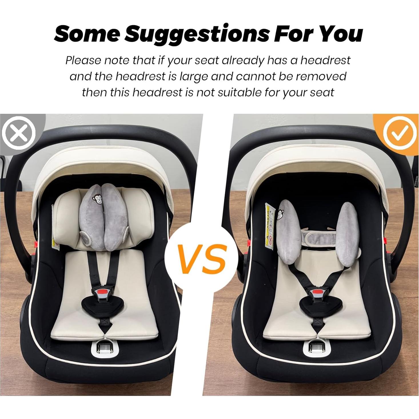 Cojín de Viaje Ajustable Zdbdbd para Bebés - Soporte Cabeza y Cuello