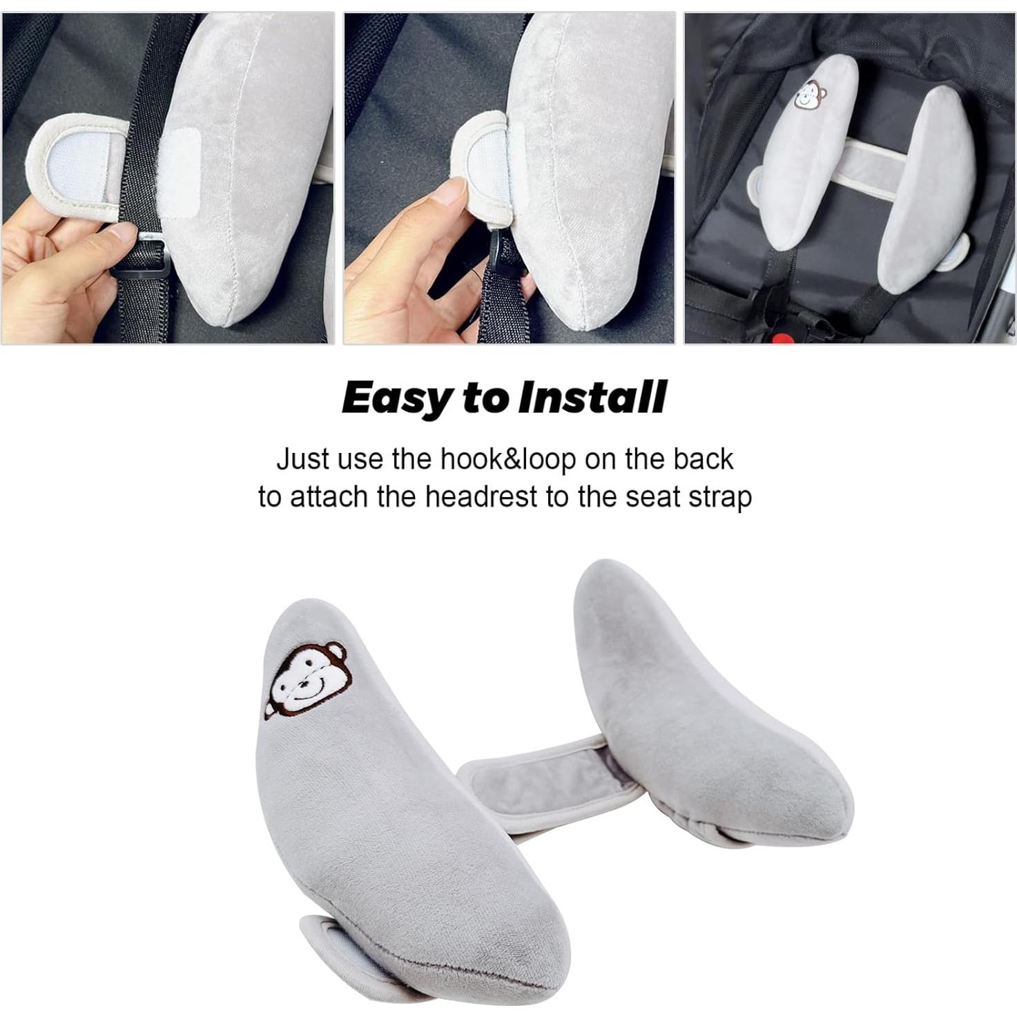 Cojín de Viaje Ajustable Zdbdbd para Bebés - Soporte Cabeza y Cuello