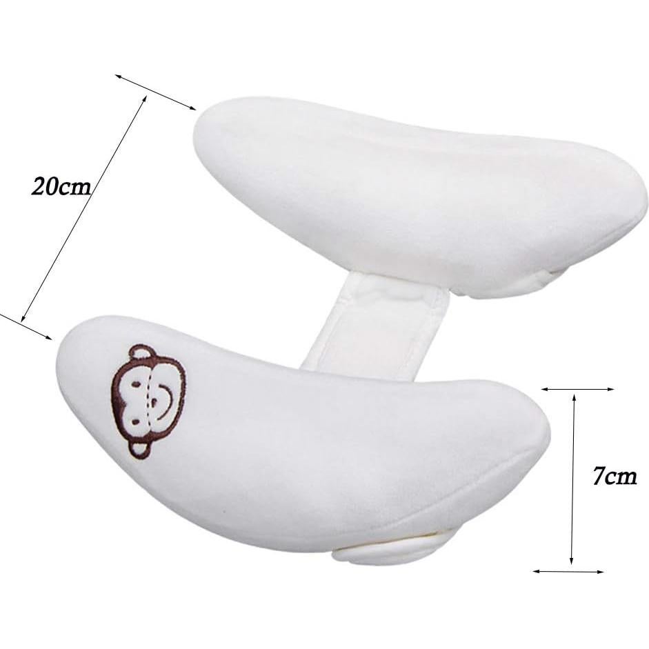 Cojín de Viaje Ajustable VANVENE para Niños - Soporte Cabeza Plátano