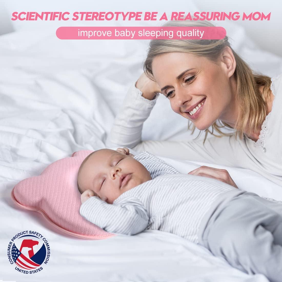 Almohada de Espuma de Memoria BIKBOK Rosa 25x22 cm Suave