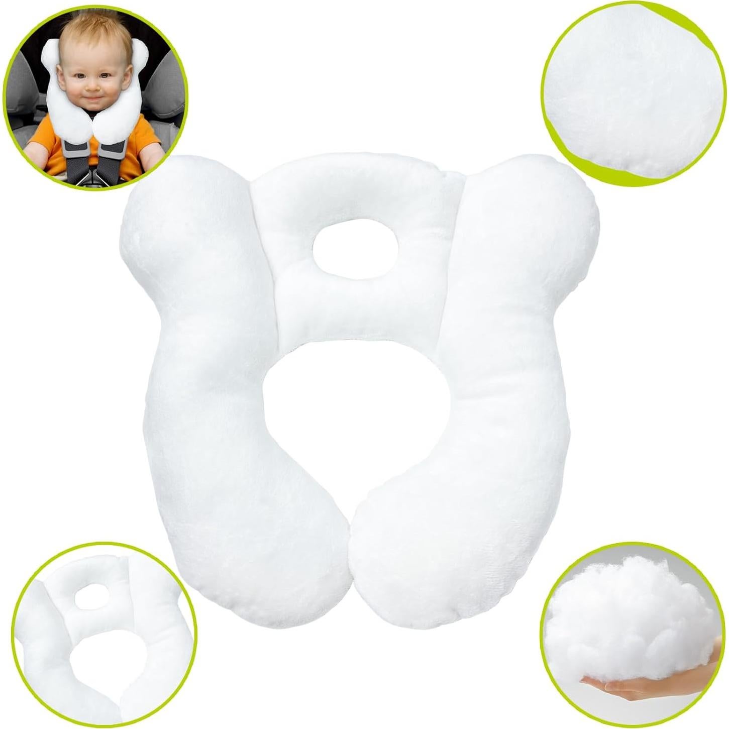 Almohada de Viaje ZHOMA para Bebés - Diseño en U, Lavable, 26.9 cm