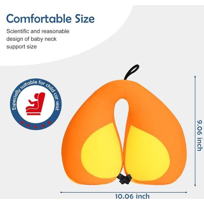 Almohada de Viaje para Niños MOOB Amarillo 27x23 cm