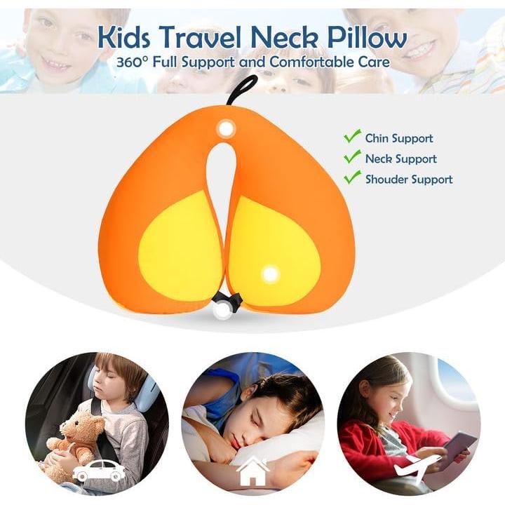 Almohada de Viaje para Niños MOOB Amarillo 27x23 cm