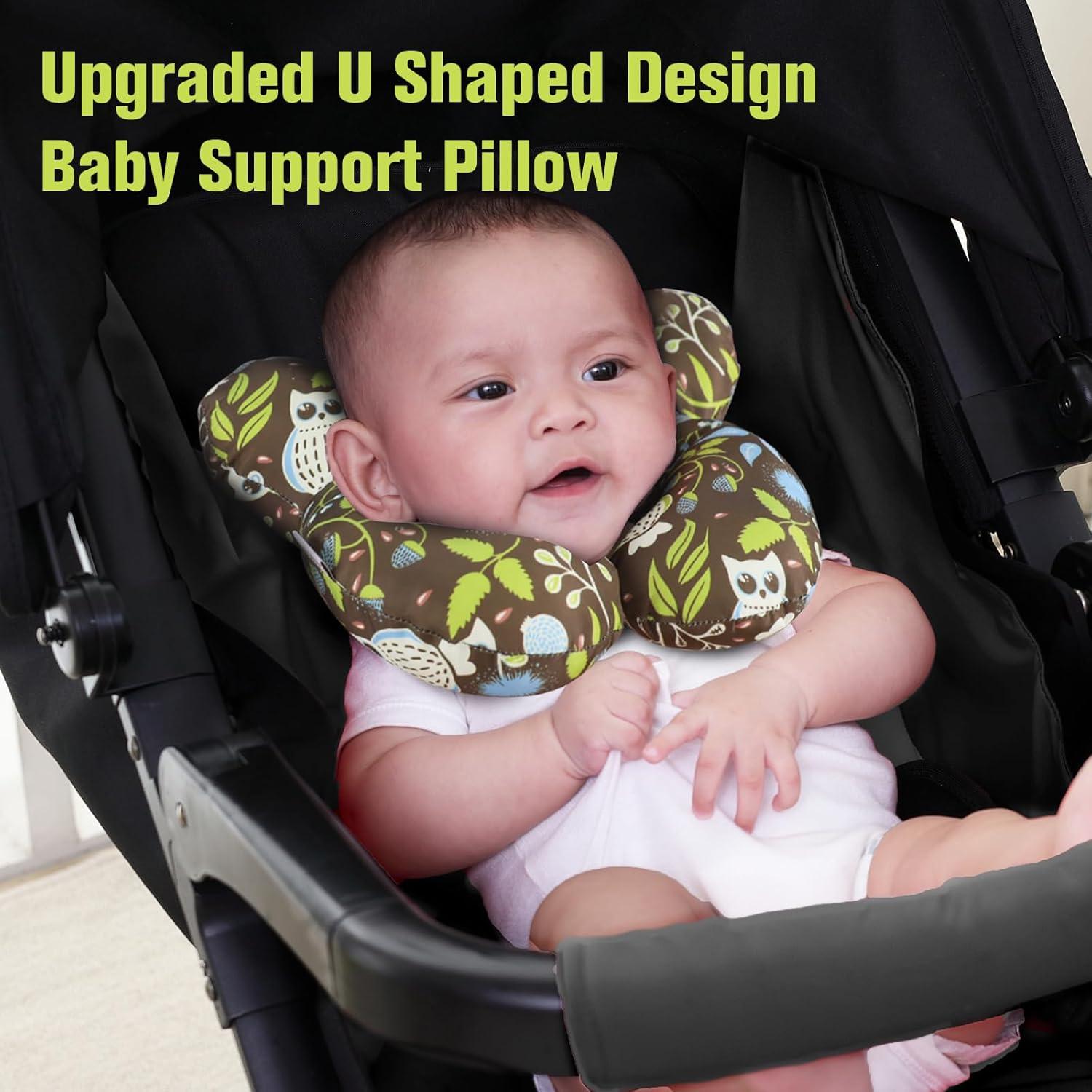 Almohada de Soporte para Bebé KAKIBLIN - Cuello Viaje 25x28cm