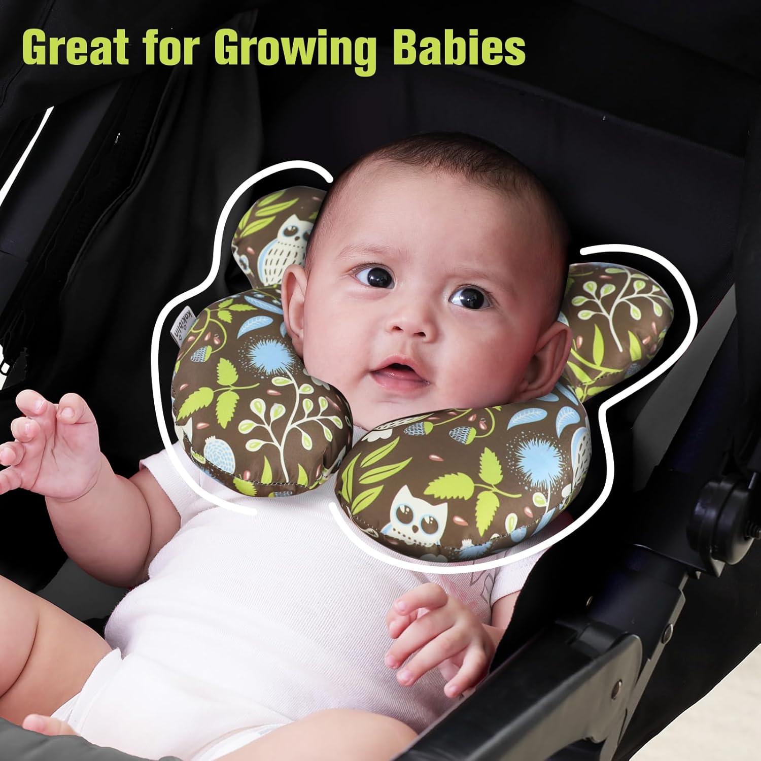 Almohada de Soporte para Bebé KAKIBLIN - Cuello Viaje 25x28cm